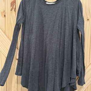 Free People Women's Gray Long Sleeve Top